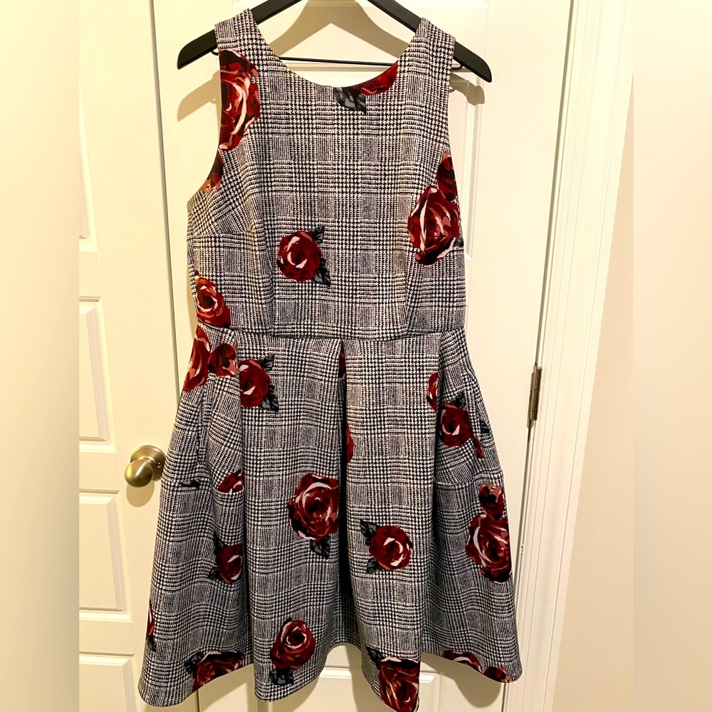 Roz & Ali Plus Size A line dress